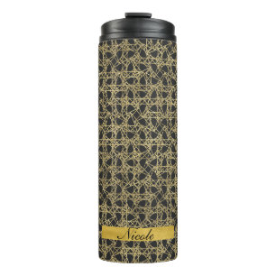 Termo Oro Rascado Glamour Moderno Único Elegante