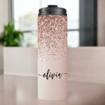 Termo Oro Rosa - Nombre Metalizado del monograma del Pur<br><div class="desc">Oro Rosa - Purpurina De Espuma Metálica De Relieve metalizado De Faux Rosado De Rubor Cepillado Monograma Metalizado Beber Tumbler. Esto hace que el dulce perfecto cumpleaños 16, boda, ducha de novia, aniversario, ducha de bebé o fiesta de soltera sea regalo para alguien que ama el lujo glam y los...</div>