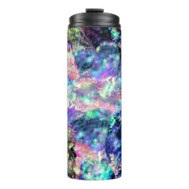 Termo oscuridad y luz, cristal de ópalo oscuro :