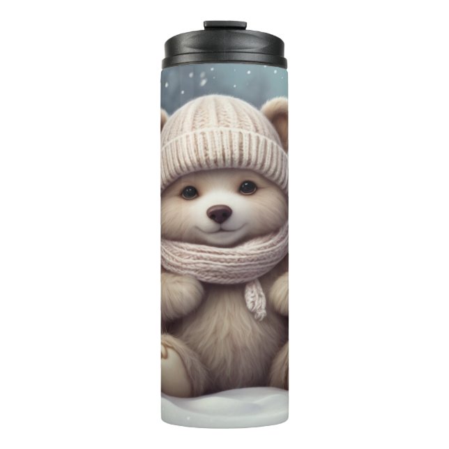 Termo Oso Cachorro Invierno Acogedor (Anverso)