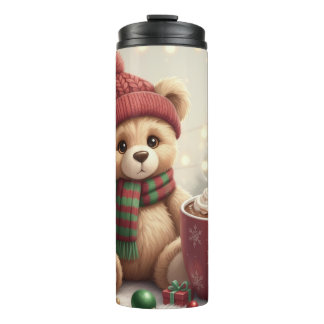 Termo Oso de consuelo clásico de Navidad