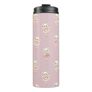 Termo Oso de peluche bailarina rosa