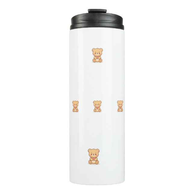 Termo Oso de peluche suave corazón gran amor lindo (Anverso)