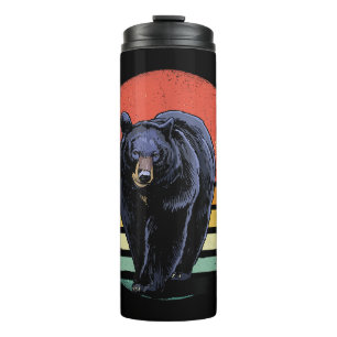 Termo Oso negro retro vintage