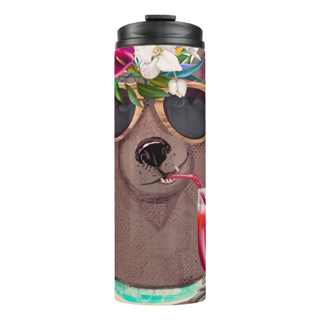 Termo Oso personalizado de verano (Anverso)