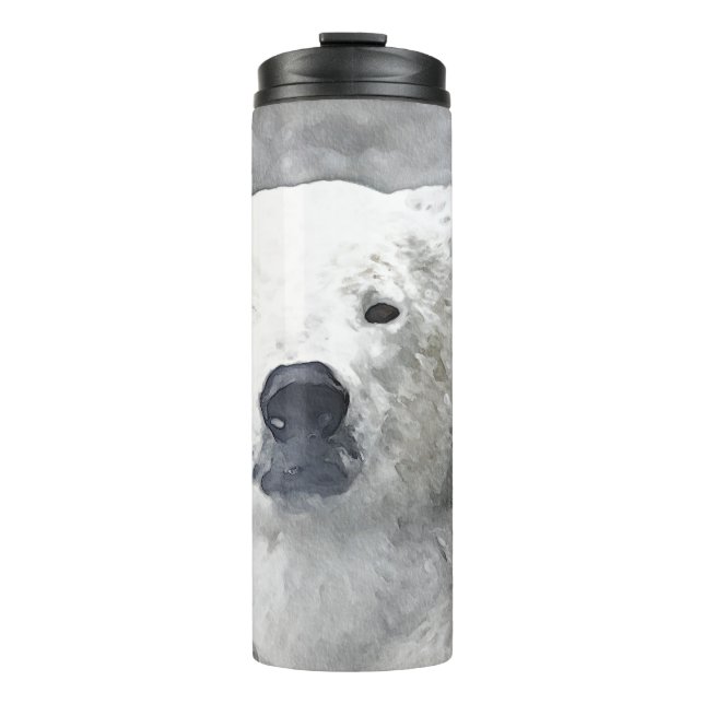 Termo Oso polar acuarela (Anverso)