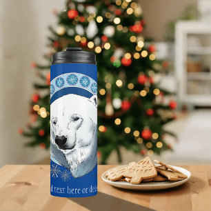 Termo Oso polar Snowflakes Art Nouveau