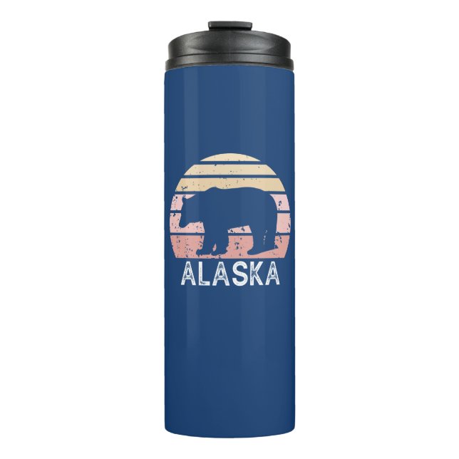 Termo Oso retro de Alaska (Anverso)