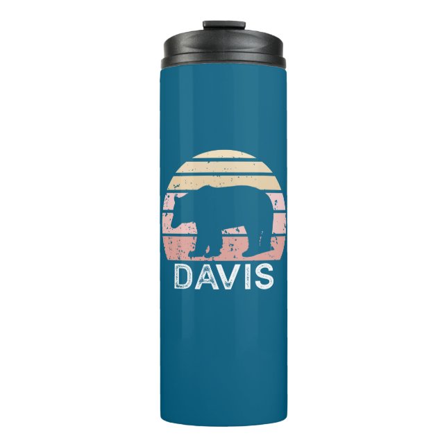 Termo Oso Retro de Davis West Virginia (Anverso)