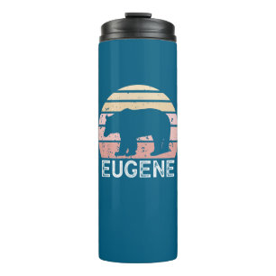 Termo Oso Retro de Eugene Oregon