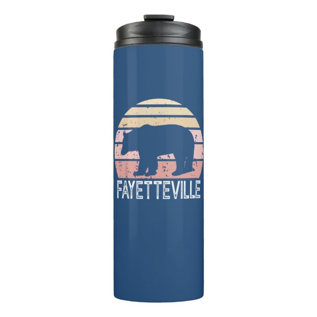 Termo Oso Retro de Fayetteville Arkansas (Anverso)