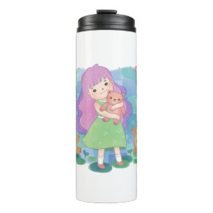 Termo Osos de peluche y Ilustracion Chica