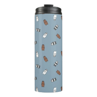 Termo Osos desnudos - Patrón de Osos de vidrio solar