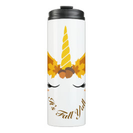Termo Otoño, Unicornio inoxidable tumbler