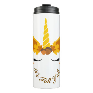 Termo Otoño, Unicornio inoxidable tumbler