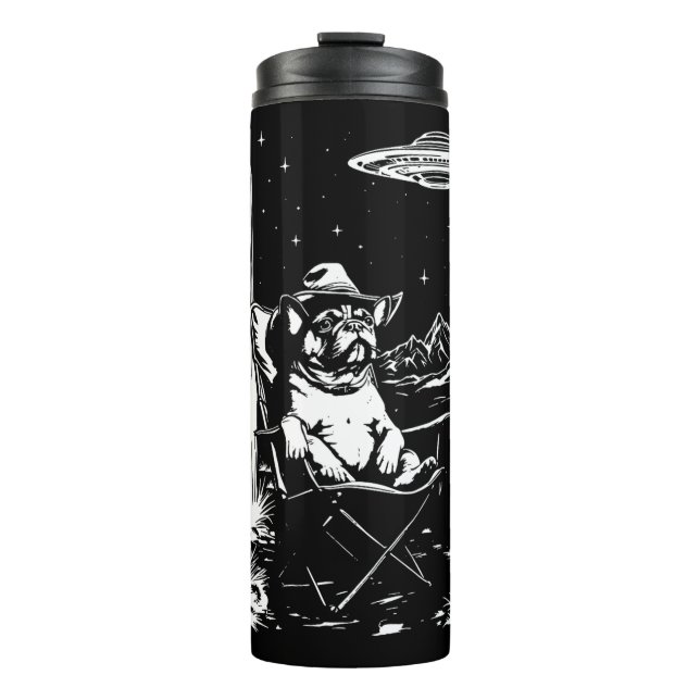 Termo OVNI Cowboy Bulldog francés (Anverso)