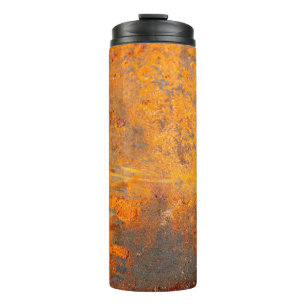 Termo oxidación en hierro como fondo, abstracto, sucieda