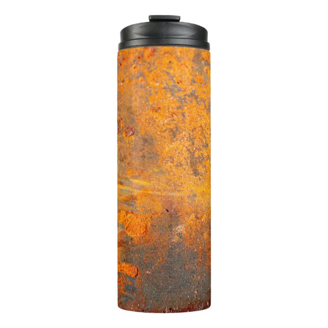 Termo oxidación en hierro como fondo, abstracto, sucieda (Anverso)