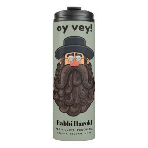 Termo ¡OYE VEY! Gracioso RABBI Peronalizado