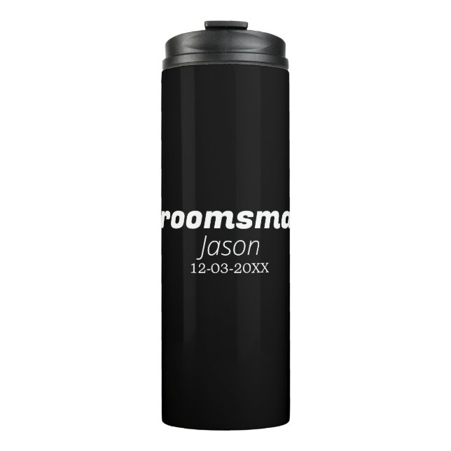 Termo padrino de boda despedida de soltera añadir nombre (Anverso)