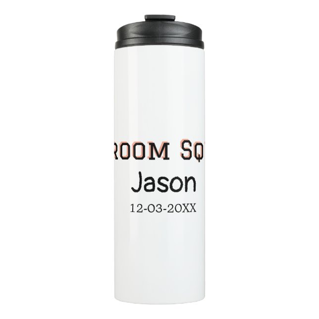 Termo Padrinos de boda despedida de soltero agregar nomb (Anverso)