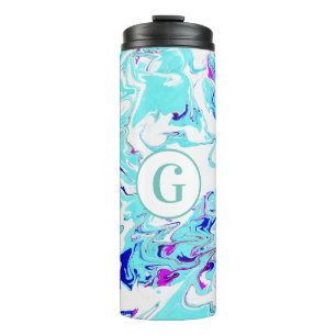 Termo Paint Swirls de moda abstract   Monograma