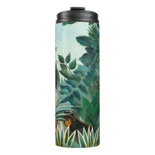 Termo Paisaje de Henri Rousseau con la puerta botánica d