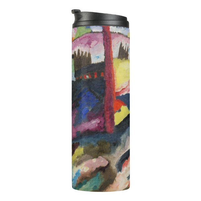 Termo Paisaje de Kandinsky con chimenea de fábrica (Rotado hacia la derecha)