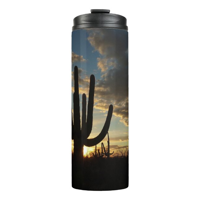 Termo Paisaje del desierto de Saguaro Sunset II Arizona (Anverso)