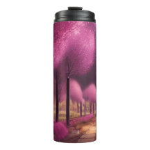 Paisaje nocturno rosado de ensueño