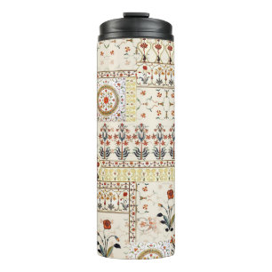 Termo Paisley floral mogol: Elegancia digital étnica.