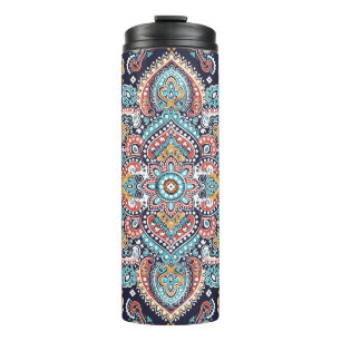 Termo Paisley indio: Patrón de Mandala étnica