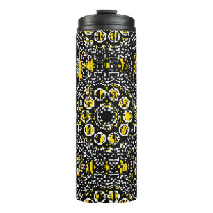 Termo Paisleys elegante estampado floral