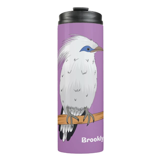 Termo Pájaro tropical exótico de Bali Mina (Anverso)