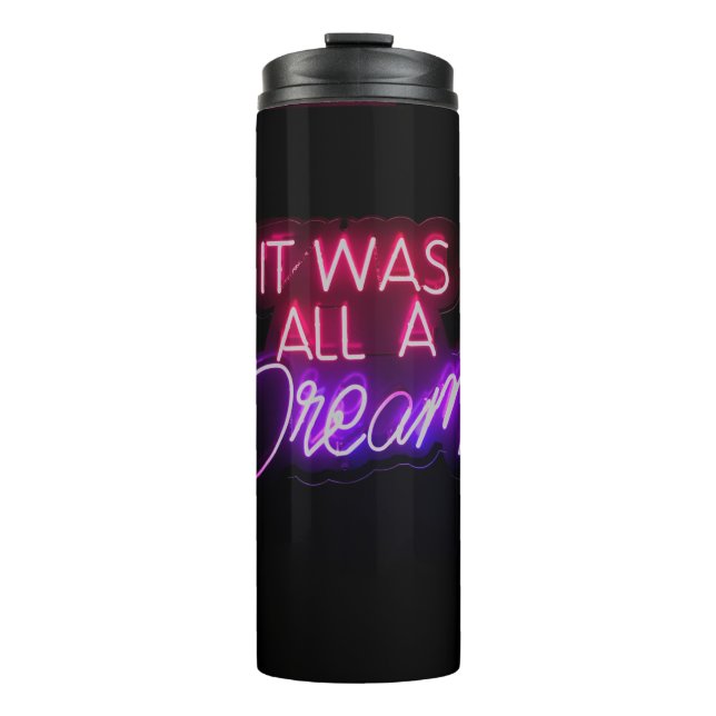 Termo Palabras Púrpura Rosa Texto Arte Todo Fue Un Rótul (Anverso)