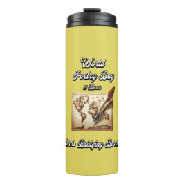 Termo Palabras que cuelgan fronteras. Día Mundial de la 