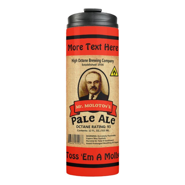 Termo Pale Ale del Sr. Molotov (Anverso)