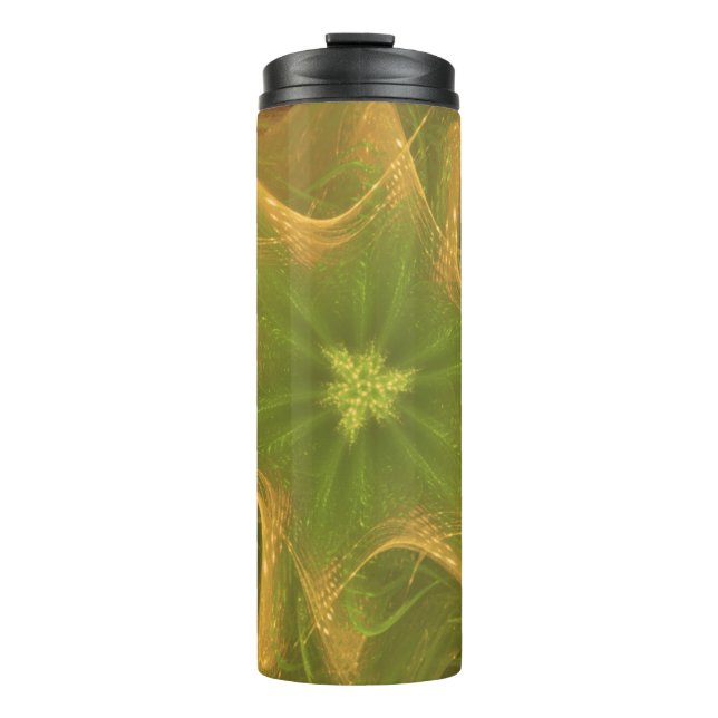 Termo Paleta verde de luz fractal del Tumbler térmico (Anverso)