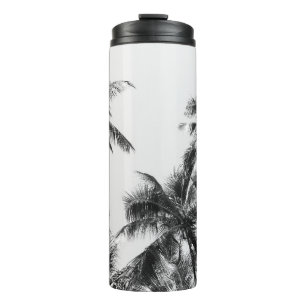 Termo Palm Tree Leaf Black White