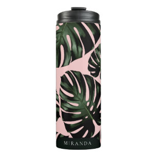 Termo Palm tropical deja nombre personalizado Tote Bag
