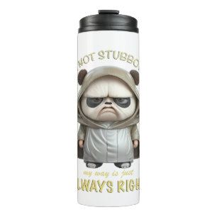 Termo Panda No soy testarudo Mi Camino Es Siempre Correc