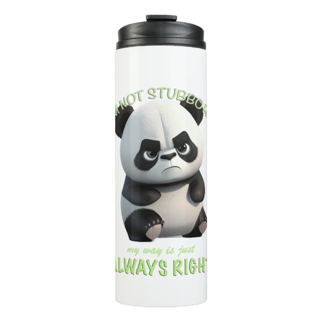 Termo Panda No soy testarudo Mi Camino Es Siempre Correc (Anverso)