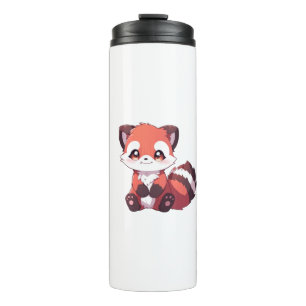 Termo panda rojo lindo