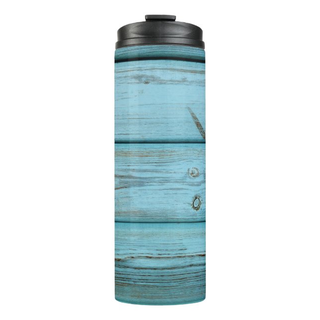 Termo Panel de madera gris y marrón (Anverso)