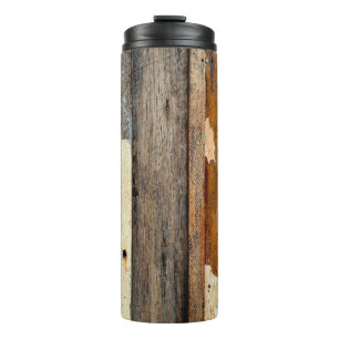 Termo Paneles de madera de época coloridos con painta de