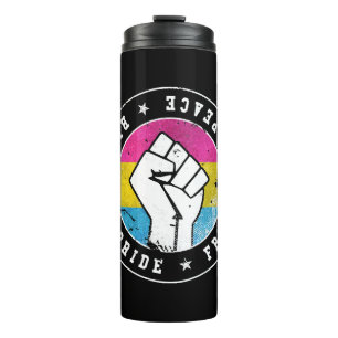 Termo Pansexual Bandera LGBT Emblem W grunge