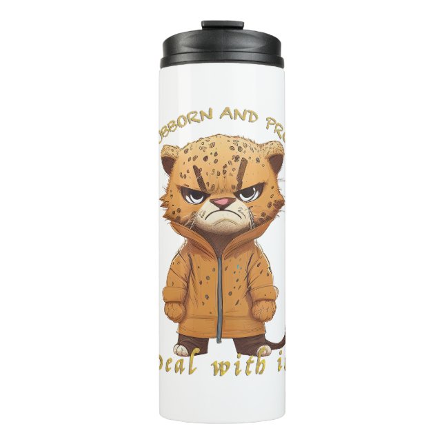 Termo Panther Stubborn Deal With It Cute Adorable Funny (Anverso)