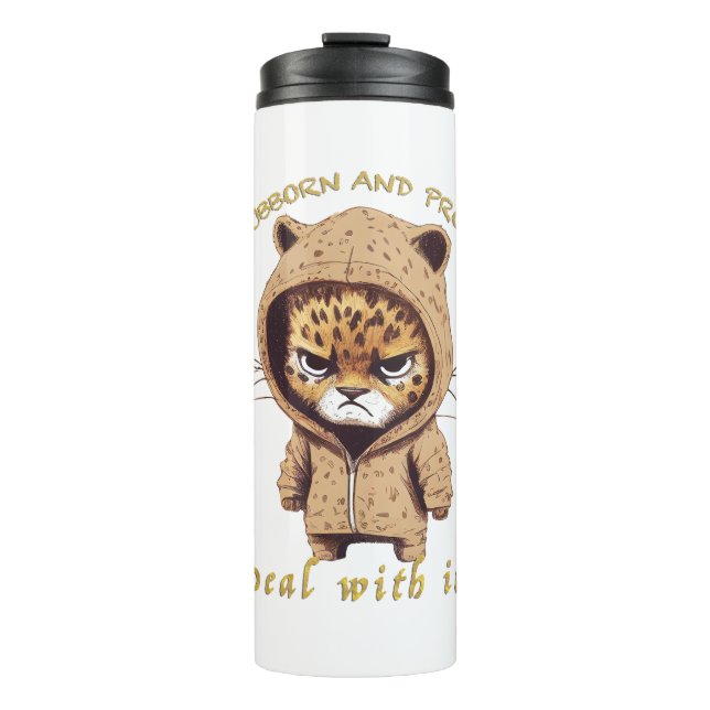 Termo Panther Stubborn Deal With It Cute Adorable Funny (Anverso)