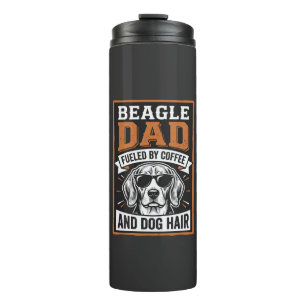 Termo Papá Beagle Impulsado por Café y Pelo de Perro