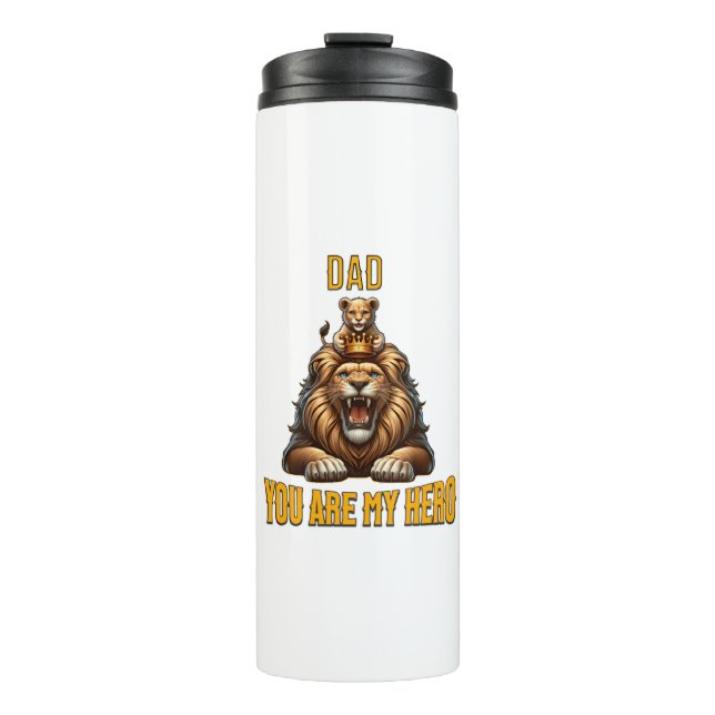 Termo Papá, eres mi héroe (Anverso)